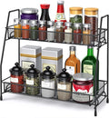 SPISPI Spice Rack Organizer for Cabinet, Bathroom Organizer Countertop by SPISPI