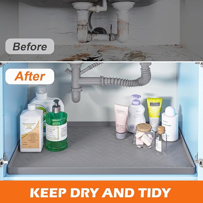 TigeJoy 22" x 22" Under Sink Mats - Image 5
