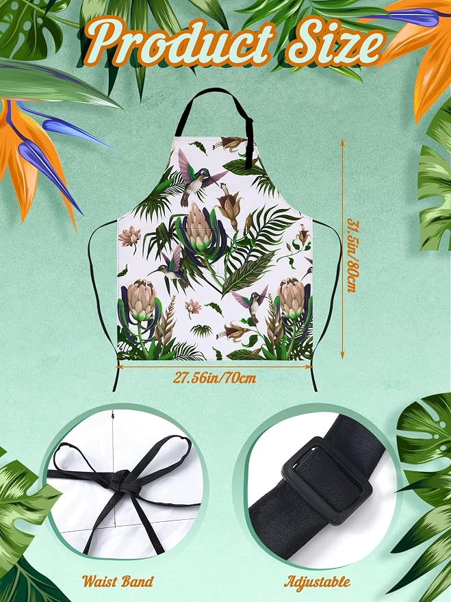 Bencailor 6 Pcs Spring Kitchen Aprons - Image 3