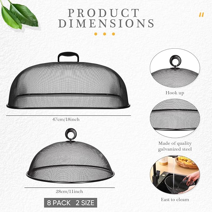 Hicarer Metal Mesh Screen Food Cover - Image 2