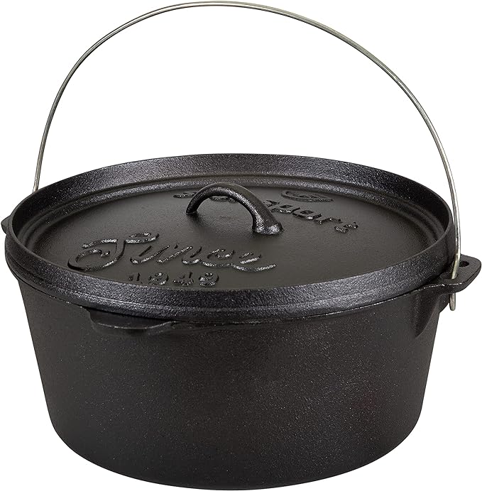 Stansport Pre-Seasoned Cast Iron Dutch Oven by Stansport