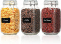 ComSaf Set of 3 Square Glass Jars by ComSaf