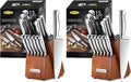 McCook® Knife Sets, German Stainless Steel Kitchen Knife Block Sets by McCook