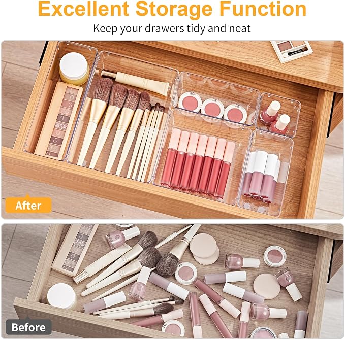 SMARTAKE 13-Piece Drawer Organizers - Image 4