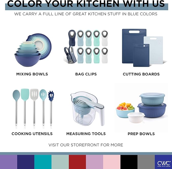 COOK WITH COLOR Non-Slip Cutting Board Set – Kitchen Essentials with Easy Grip - Image 8