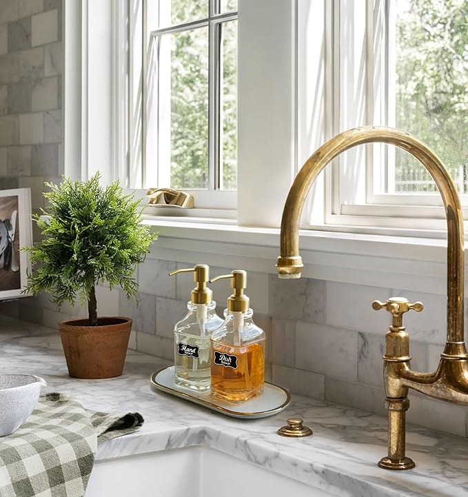 JASAI Antique Square Glass Soap Dispenser - Image 4