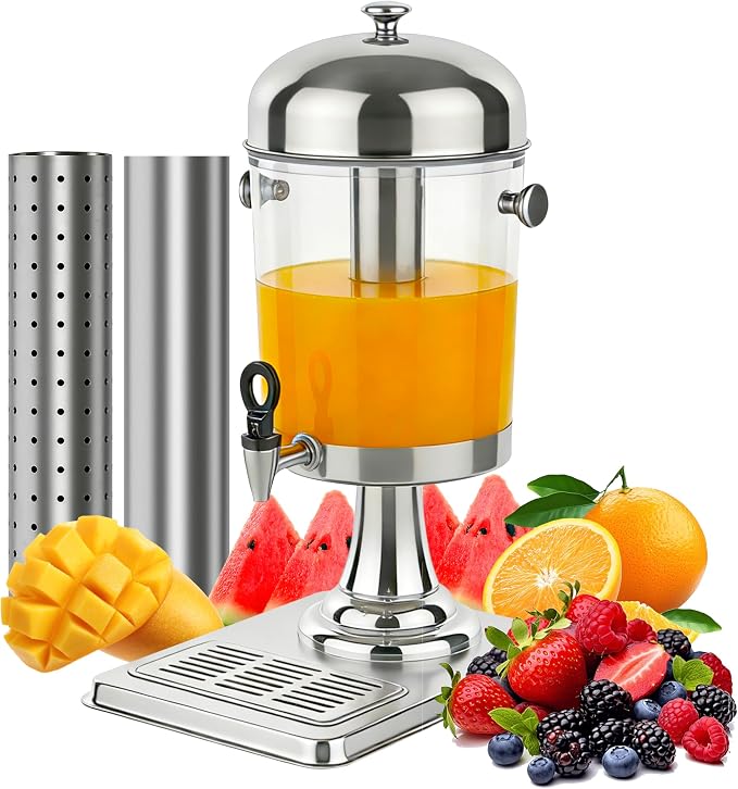 Beverage Dispenser with Stand, 2 Gallon Drink Dispenser by Unknown