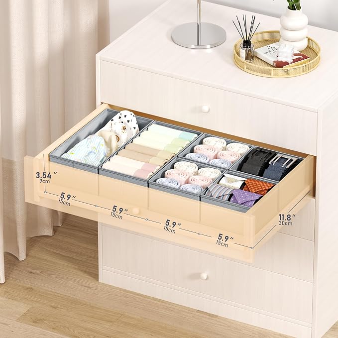 DIMJ Drawer Organizer Clothes Storage - Image 3