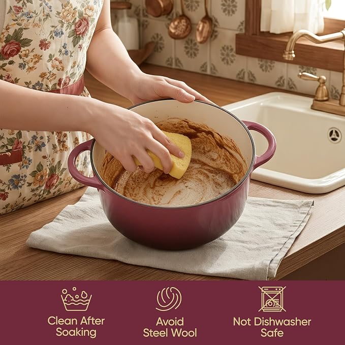 Vintage Style 6 Quart Dutch Oven Pot - Image 6