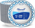 12 oz 200 Pack Paper Bowls Bulk, Soak Proof Heavy Duty Paper Bowls, Cut Proof Small Soup Bowl, Disposable Bowl for Party, Birthday and Picnic