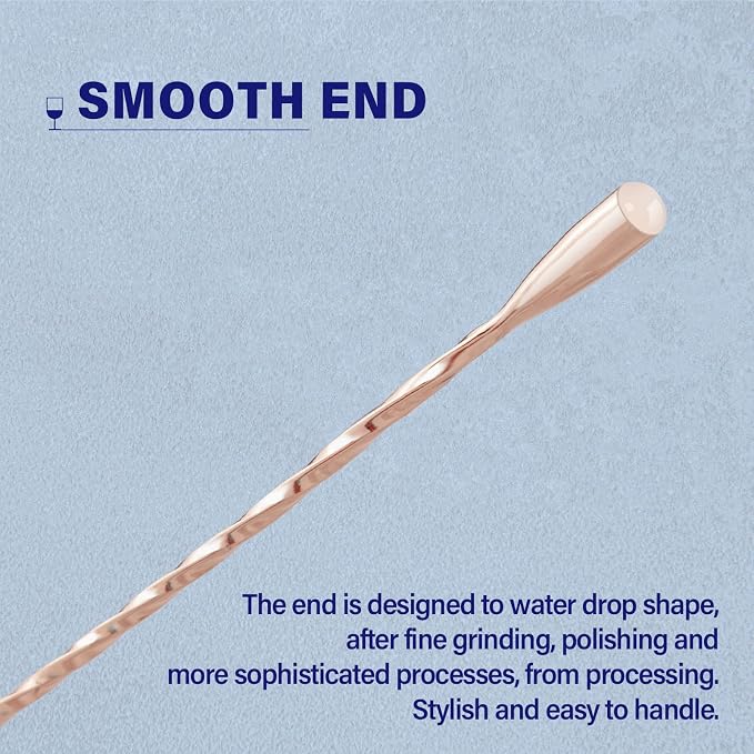 2 Pcs 12 Inches Bar Spoon, Long Handle Mixing Stirrers - Image 5