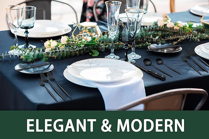 EWFEN 24-Piece Black Silverware Set - Image 6