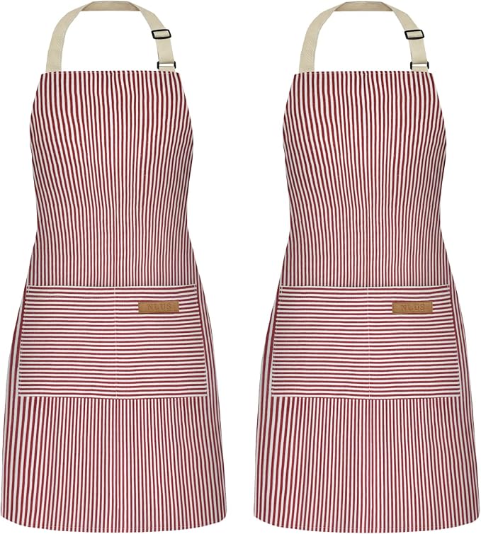 NLUS 2 Pack Cooking Aprons for Women by NLUS