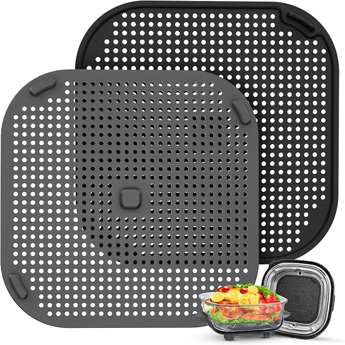 2 PCS Silicon Splatter Shield for Ninja Crispi Air Fryer Heat-Resistant Splash by Unknown