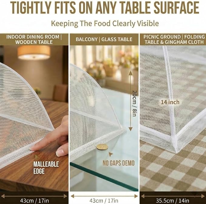 4-Pack Food Cover Mesh Food Tent - Image 2