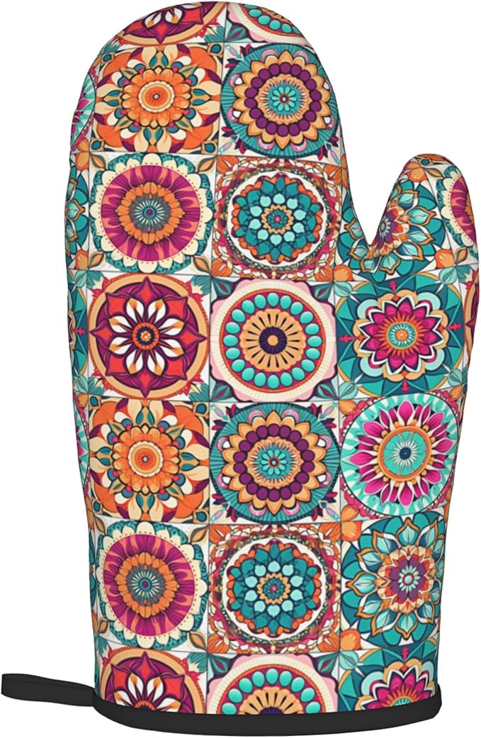 Boho Oven Mitts and Pot Holders - Image 8