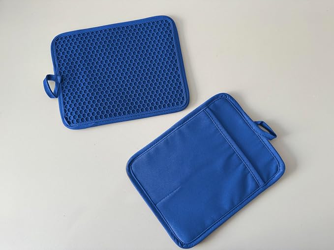 Oven Pot Holder with Pocket Cotton Heat Resistant Coaster Potholder Kitchen Hot - Image 4