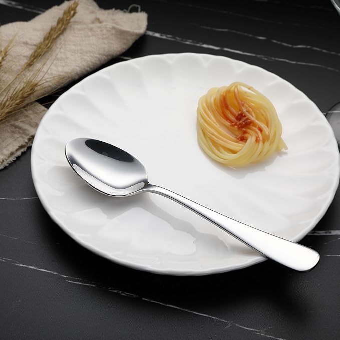 Amazon Basics Stainless Steel Dishwasher Safe Dinner Spoons - Image 6