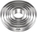 M JNGMEI 6 Pieces Stainless Steel Cookie Biscuit Cutter Set 2'' by MJINGMEI