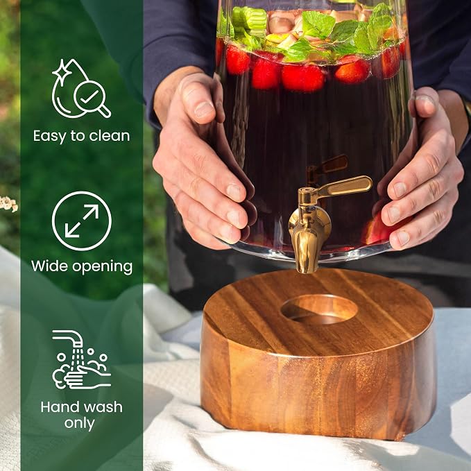FOODLE Glass Drink Dispenser - Image 5
