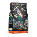 Bones Coffee Company Salty Siren, Sea Salted Caramel Chocolate Flavored Coffee, Medium Roast Low Acid Arabica Beans Compatible with Auto drip and French Press Coffee Maker, 12 Oz Ground