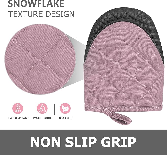 1 Pair Short Oven Mitts - Image 4