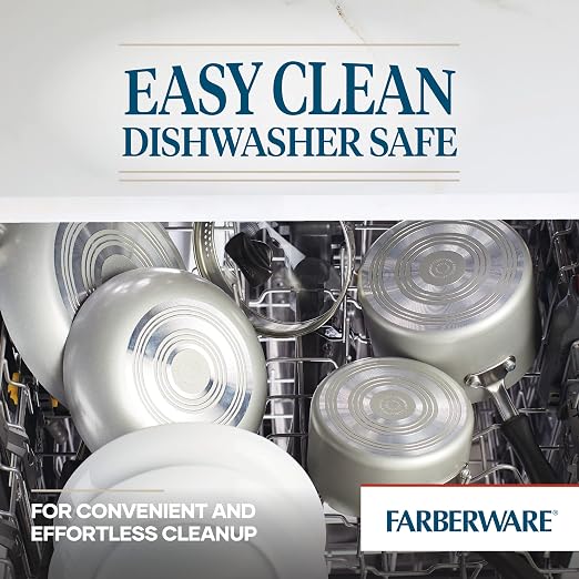 Farberware Cookstart DiamondMax Nonstick Straining Saucepan, Dishwasher Safe - Image 6