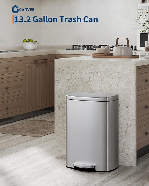 GarveeHome 13 Gal & 2.6 Gal Trash Can Combo Set, Kitchen Trash Can and Bathroom - Image 2