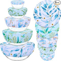 5 Pieces Bowl Covers Reusable, 5 Size Elastic Cloth Bowl Covers by Revahope