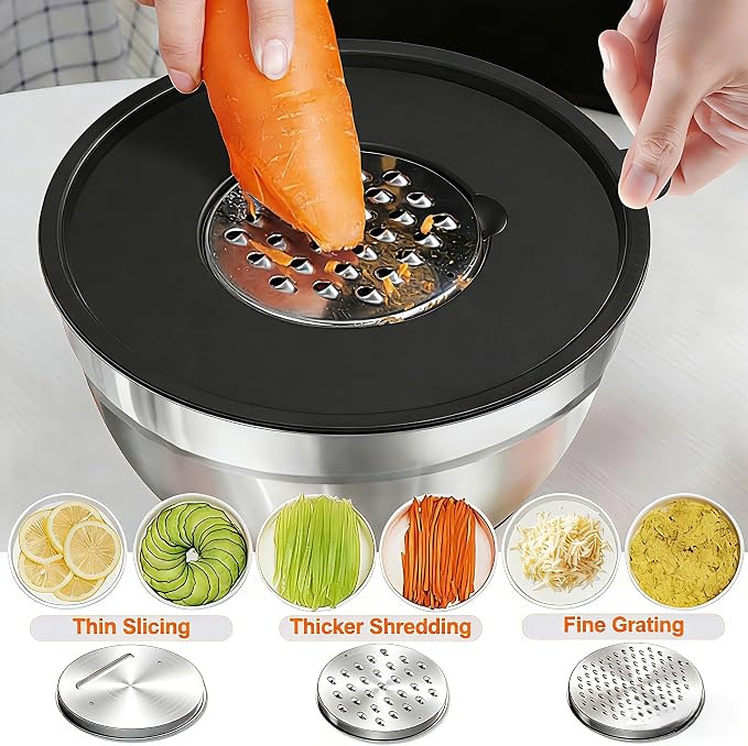 Thickened Heavy-Duty 26pcs Stainless Steel Bowl, Mixing Bowl Set - Image 2