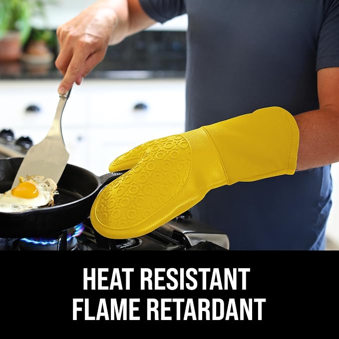 BPA-Free Soft Silicone Oven Mitts - Image 3
