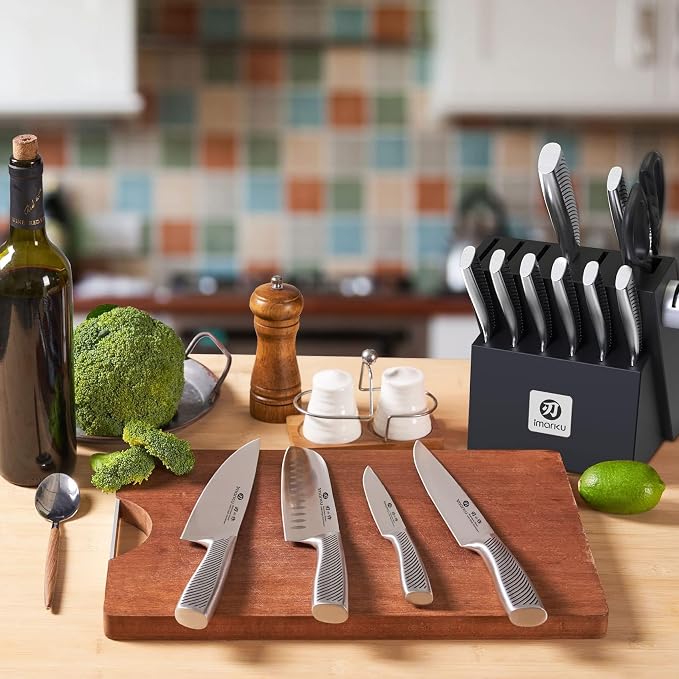 imarku 14-Piece Knife Block Set, Knife Set - Image 8