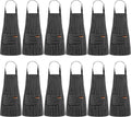Handepo 12 Pcs Cotton Aprons for Women Men by Handepo