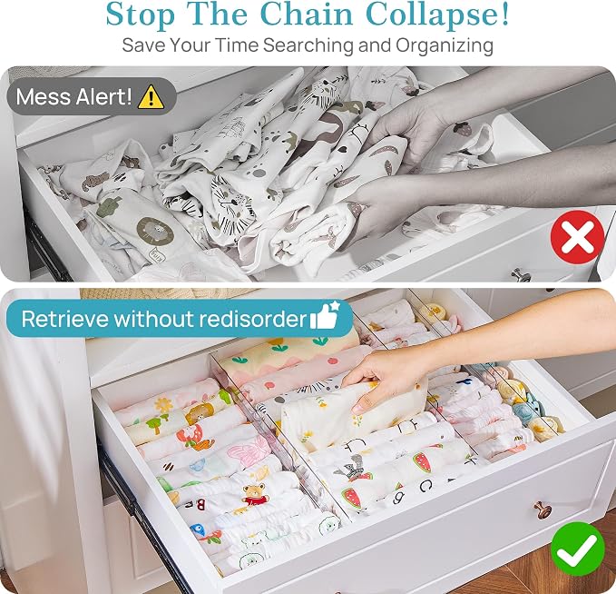 Vtopmart 4 Pack Drawer Dividers - Image 7