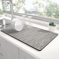 Rnivvi Dish Drying Mat for Kitchen Counter, 12 x 19" Cute Flower Theme Super by Rnivvi