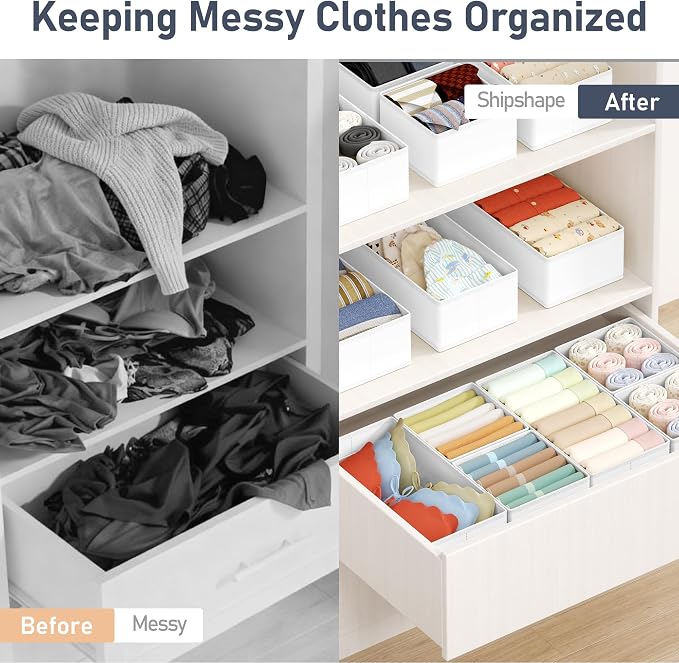 DIMJ Drawer Organizer Clothes Storage - Image 4