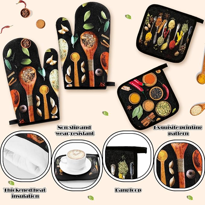 Fourluoo 10 Pcs Farmhouse Kitchen Decor and Accessories Set 4 Kitchen Towels 2 - Image 5