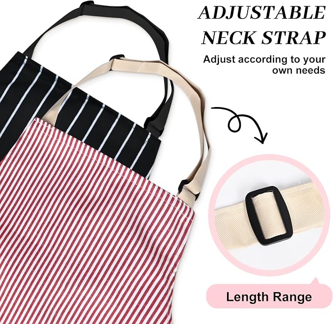 2Pack Adjustable Kitchen Apron for Women Men - Image 5