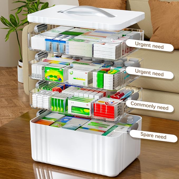 ARSTPEOE 4-Tier Medicine Organizer - Image 3