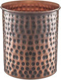 Monarch Abode Kitchen Utensil Holder – Hand Hammered Metal Antique Copper by MonarchAbode