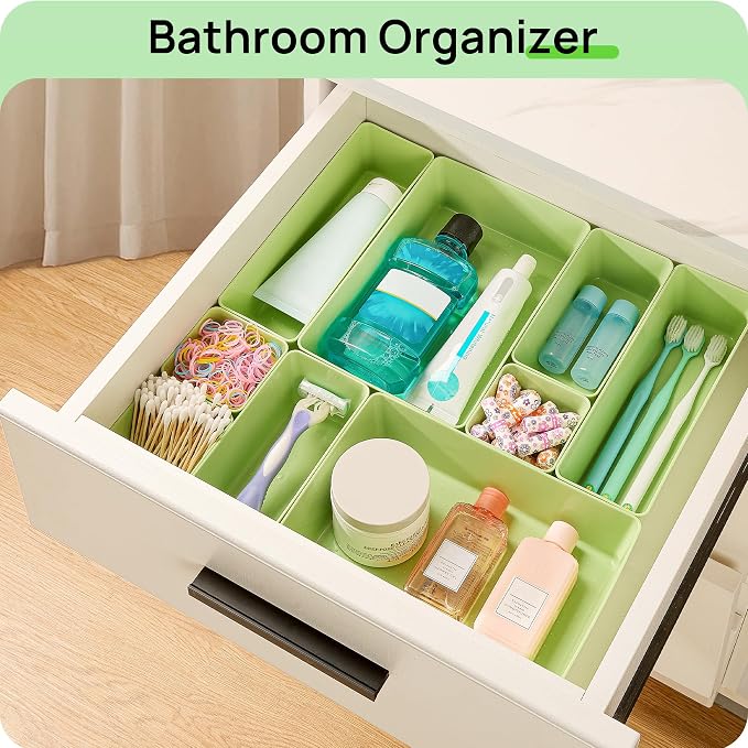 Vtopmart 25 PCS Plastic Drawer Organizers Set, 4-Size Versatile Bathroom and - Image 5