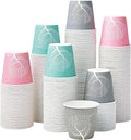 LITOPAK 300 Pack 3 oz Disposable Bathroom Cups, Colorful Disposable Mouthwash Cups, Small Disposable Cups, Mini Paper Cups for Parties, Picnics, Barbecues, Travel and Events