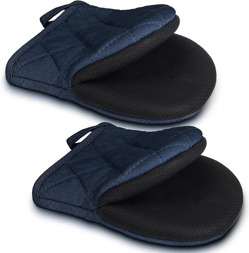 1 Pair Short Oven Mitts by Qulable