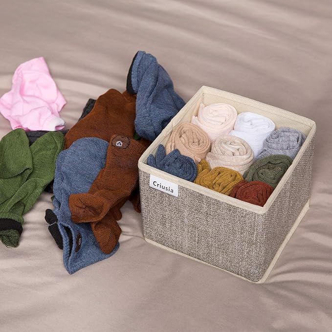 12 Pack Drawer Organizers for Clothing, Foldable Clothes Storage Box Closet - Image 6