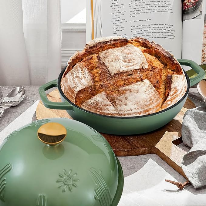 Flavehc Bread Oven Cast Iron Bread Dutch Oven - Image 7