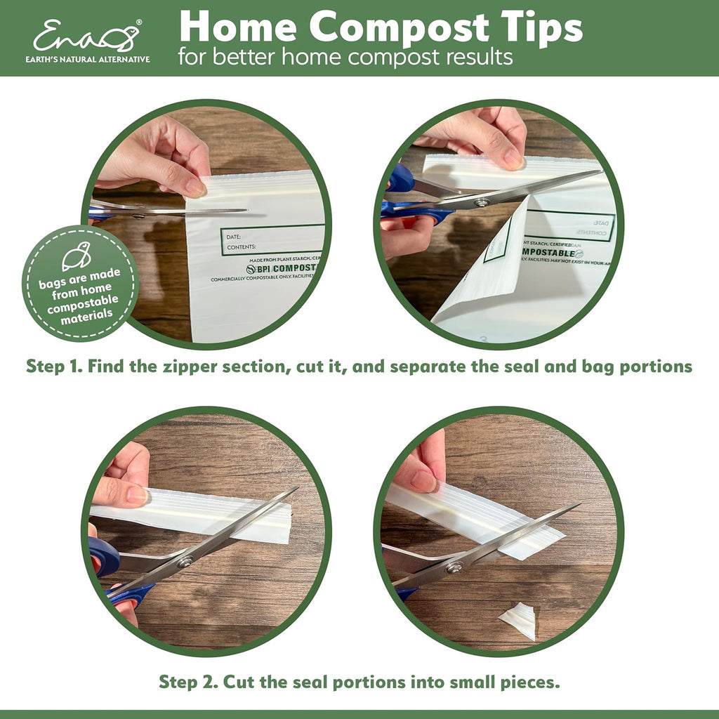 Earth's Natural Alternative Compostable Food Storage Bags, Reusable, Quart | Eco-Friendly | Freezer Safe | Resealable | 100 Count, Pack of 12
