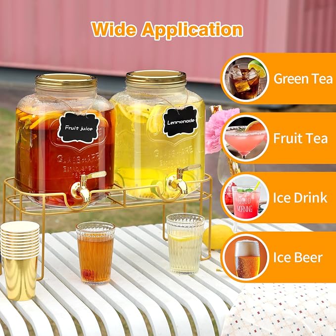 1.6 gallon Glass Beverage Dispenser - Image 5