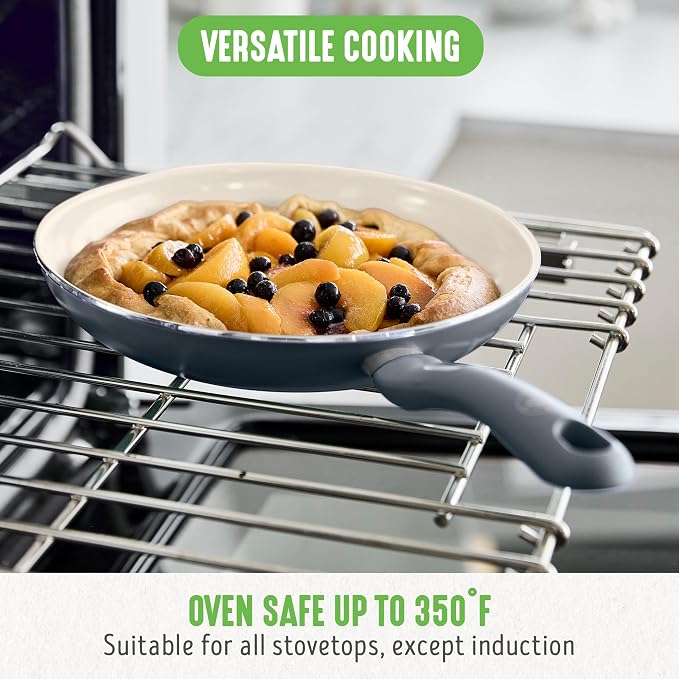 GreenLife 16 Piece Nonstick Cookware Set, Soft Grip Non-Toxic PFAS-Free Ceramic - Image 6