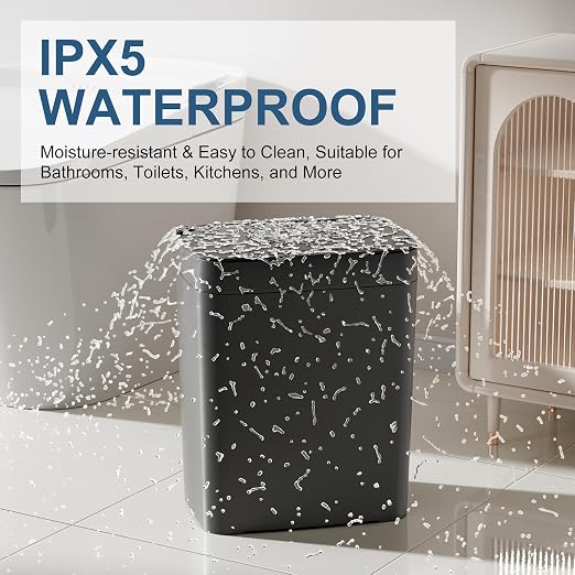 Vanpopubs 2 Pack 2.7 Gal Bathroom Trash Can - Image 5