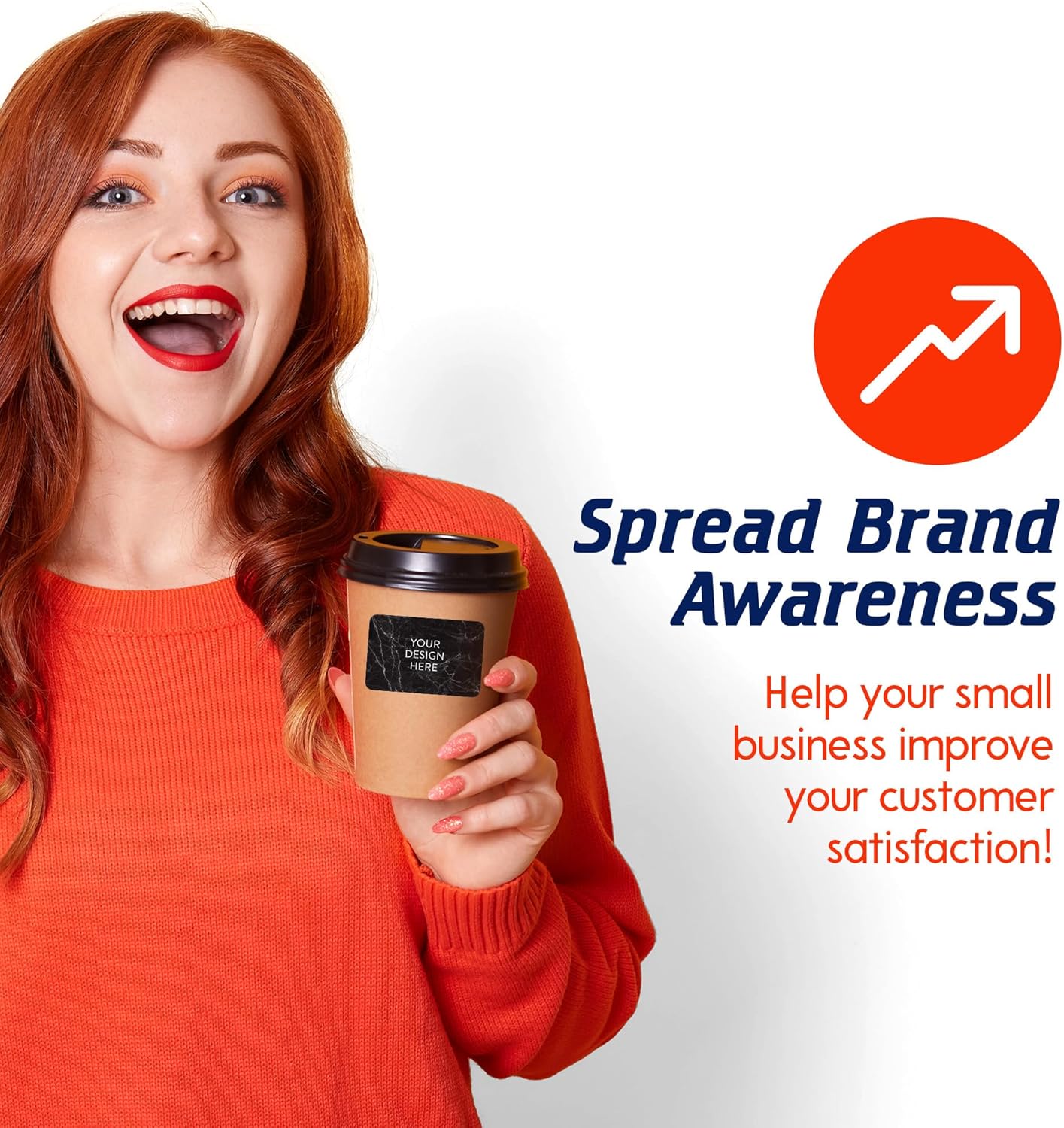 100 Custom Vinyl Stickers - Upload Your own Image, Text, Design, Logo - Personalized Logo Labels for Handmade, Packaging, Bottle, Jars, Candle, Brand Stickers (Black Marble, 4x2)